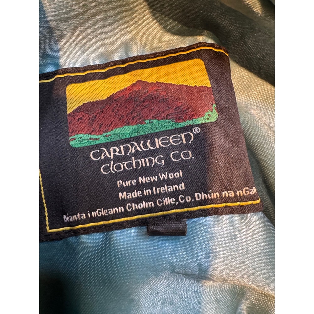 Carnaween Clothing Co Mens Pure New Wool Herringbone Newsboy Cap Made in Ireland - Picture 7 of 9